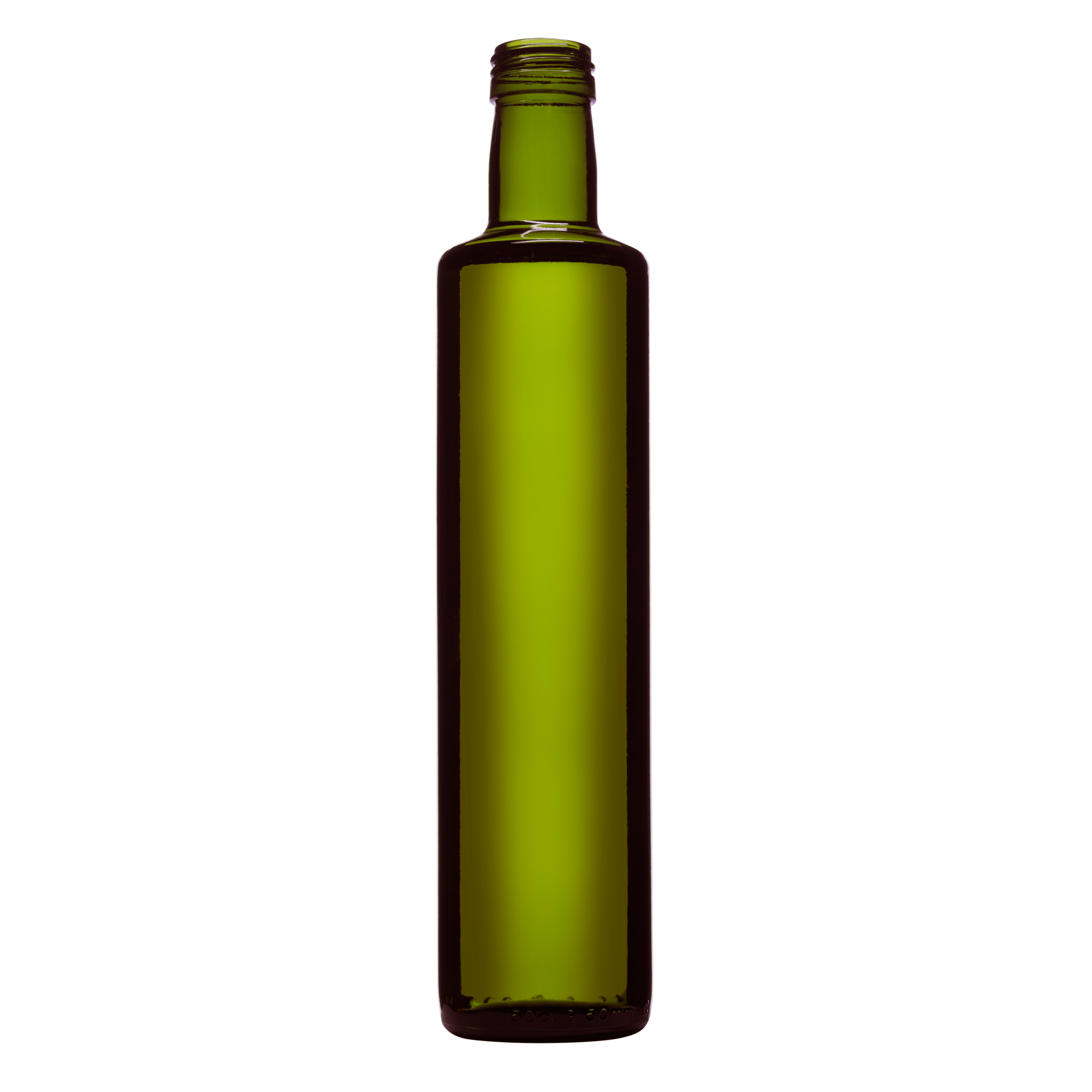 6x Glasflasche  500 ml aus Antikglas mit Schraubverschluss und Ausgießer, leere 1/2Liter Flasche