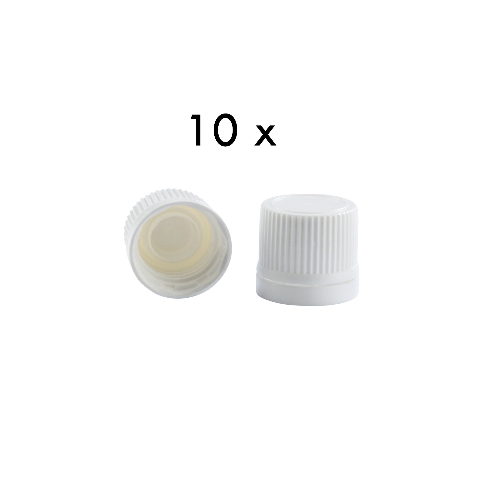 10x Tropfflaschen aus Braunglas, 10 ml, Schraubverschluss mit Dichtkonus